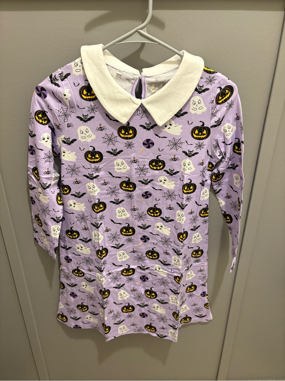 Purple Halloween Collar Dress